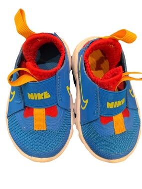 Nike Flex Runner Baby Sneakers Blue Yellow Red Comfort US 3C DJ6039-402